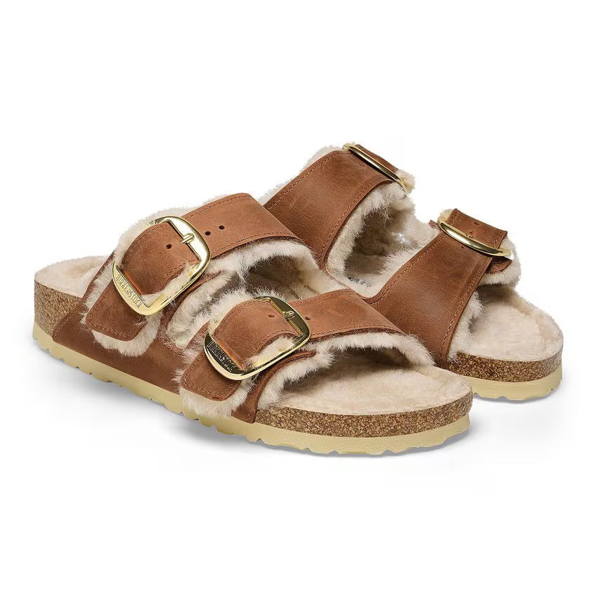 Arizona Big Buckle : Shearling Cognac