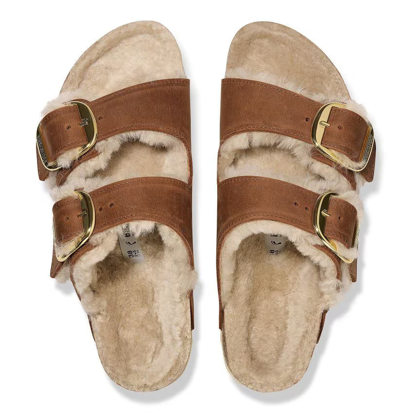 Arizona Big Buckle : Shearling Cognac
