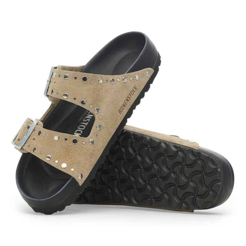 Arizona Classic Footbed : Taupe Rivets Exquisite