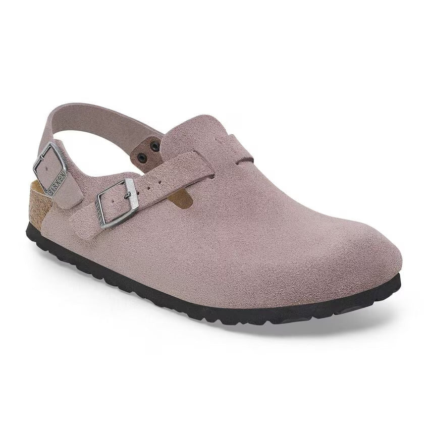 Tokio Classic Footbed : Faded Purple Suede