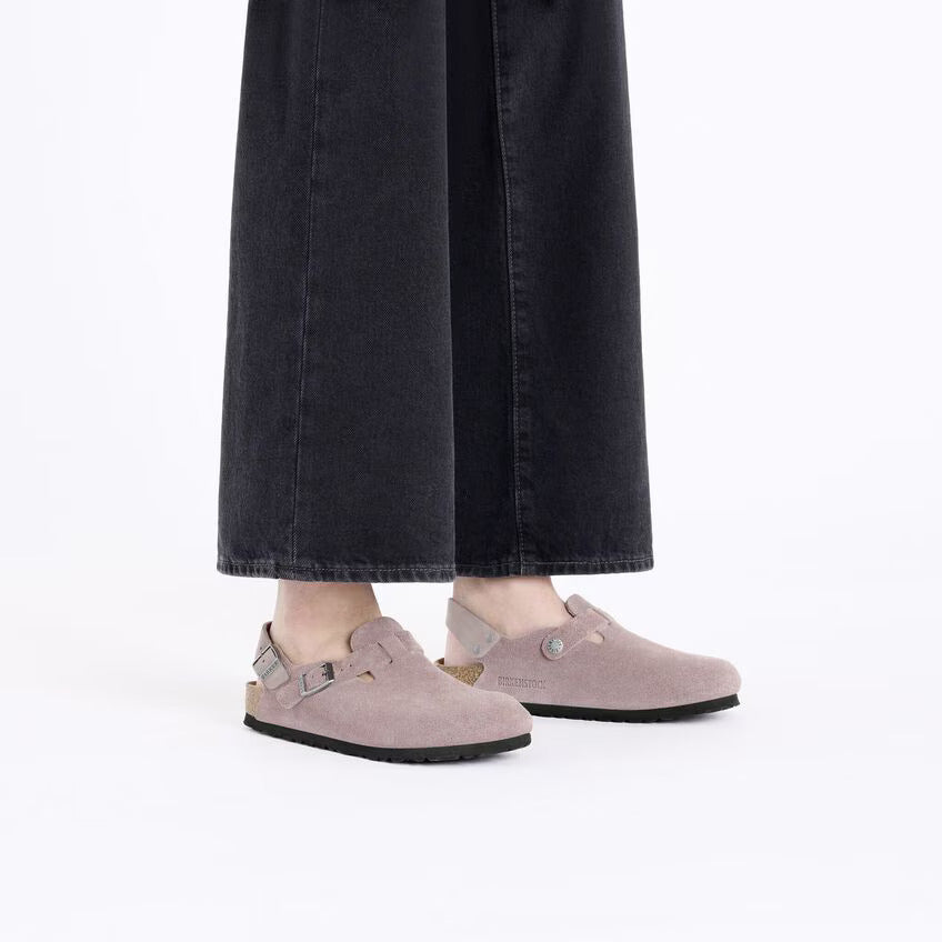 Tokio Classic Footbed : Faded Purple Suede