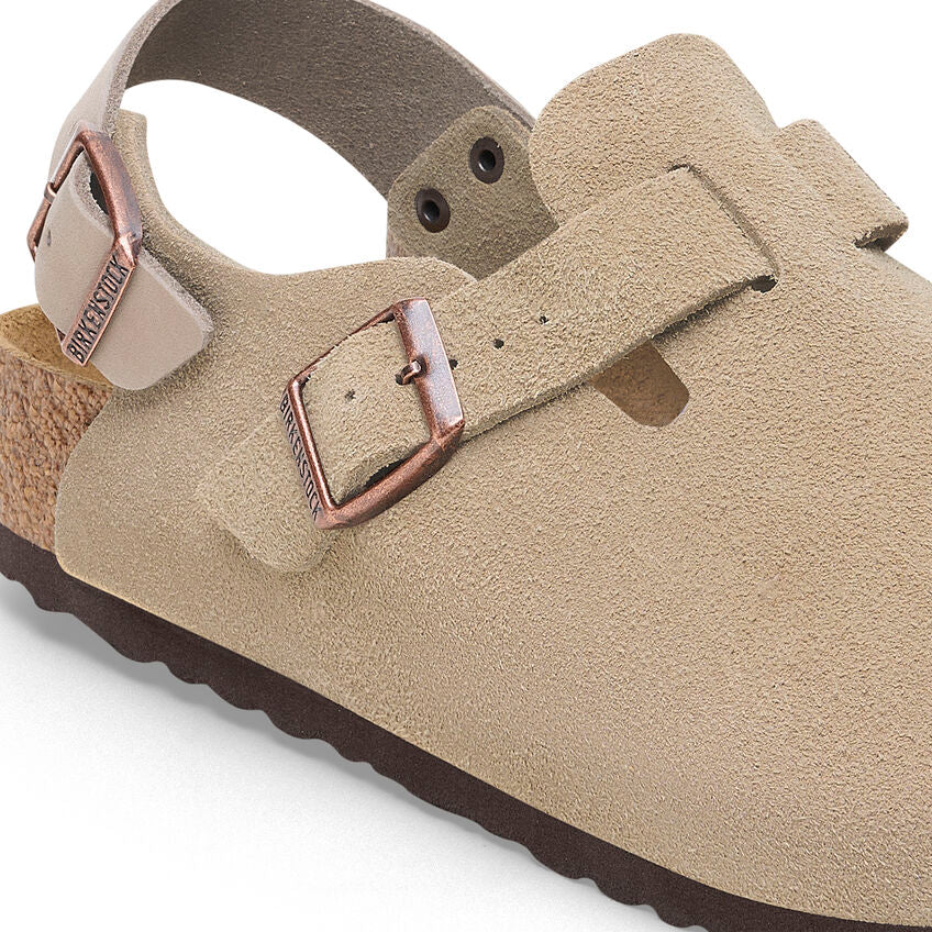 Tokio Classic Footbed : Taupe Suede