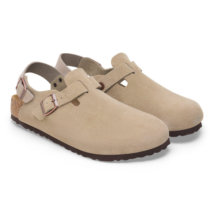 Tokio Classic Footbed : Taupe Suede