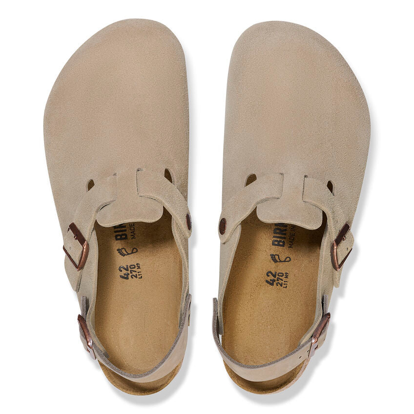 Tokio Classic Footbed : Taupe Suede