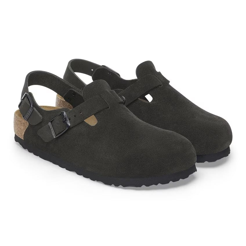 Tokio Classic Footbed : Black Suede