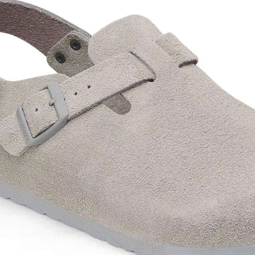 Tokio Classic Footbed : Stone Coin Suede