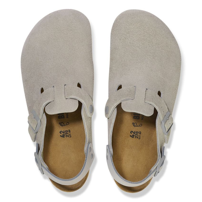 Tokio Classic Footbed : Stone Coin Suede