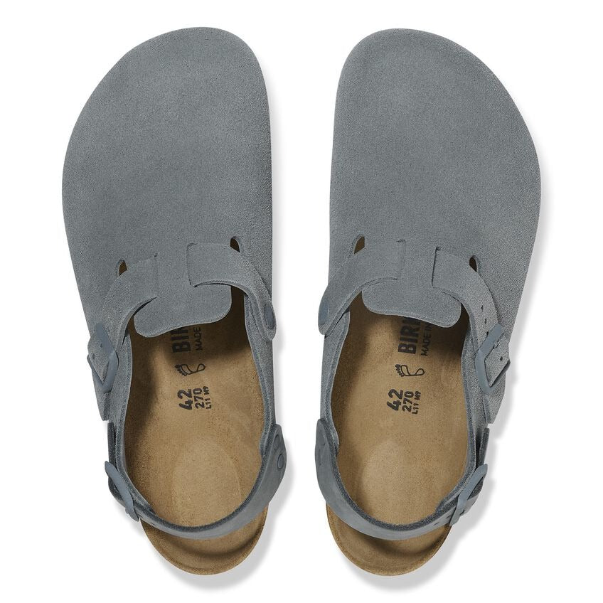Tokio Classic Footbed : Basalt Gray Suede