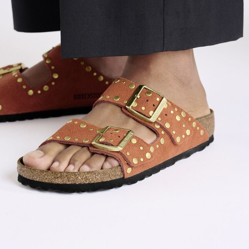 Arizona Classic Footbed : Dark Rust Rivets