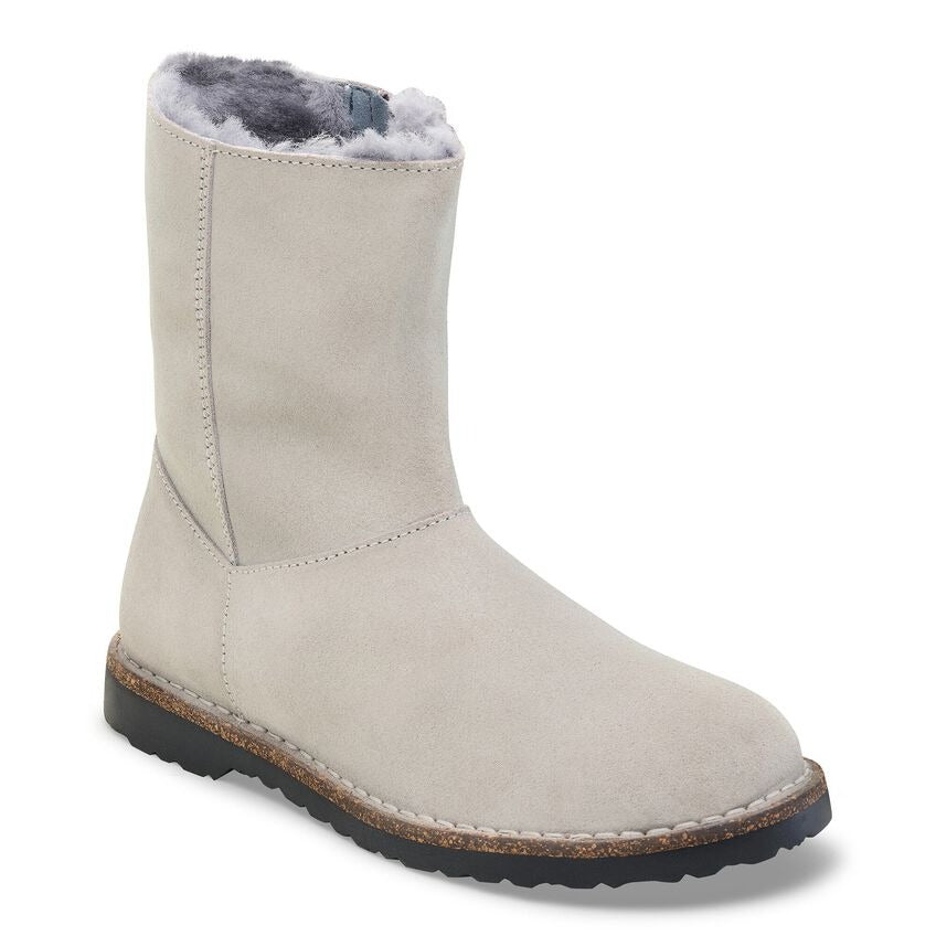 Uppsala Shearling Zip : Stone Coin