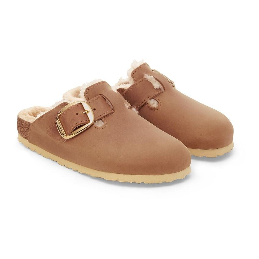 Boston Big Buckle : Shearling Cognac