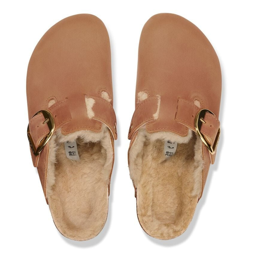 Boston Big Buckle : Shearling Cognac