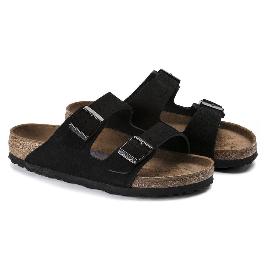 Arizona Soft Footbed : Black Suede