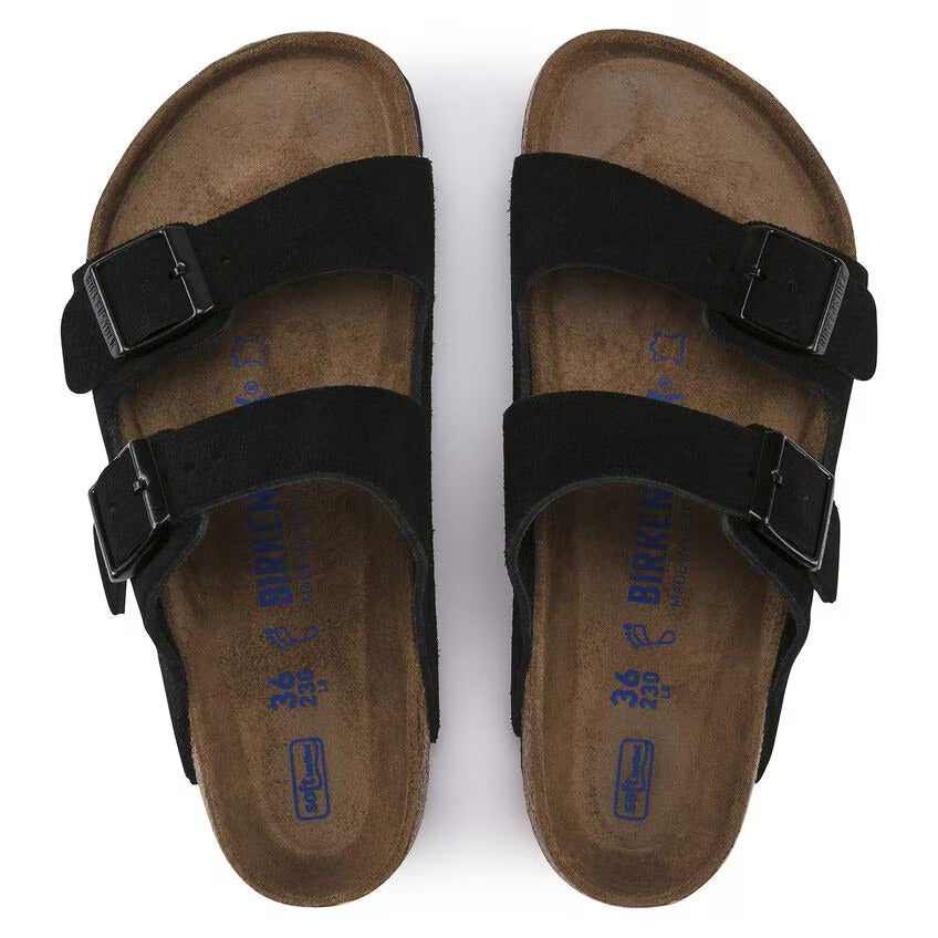 Arizona Soft Footbed : Black Suede