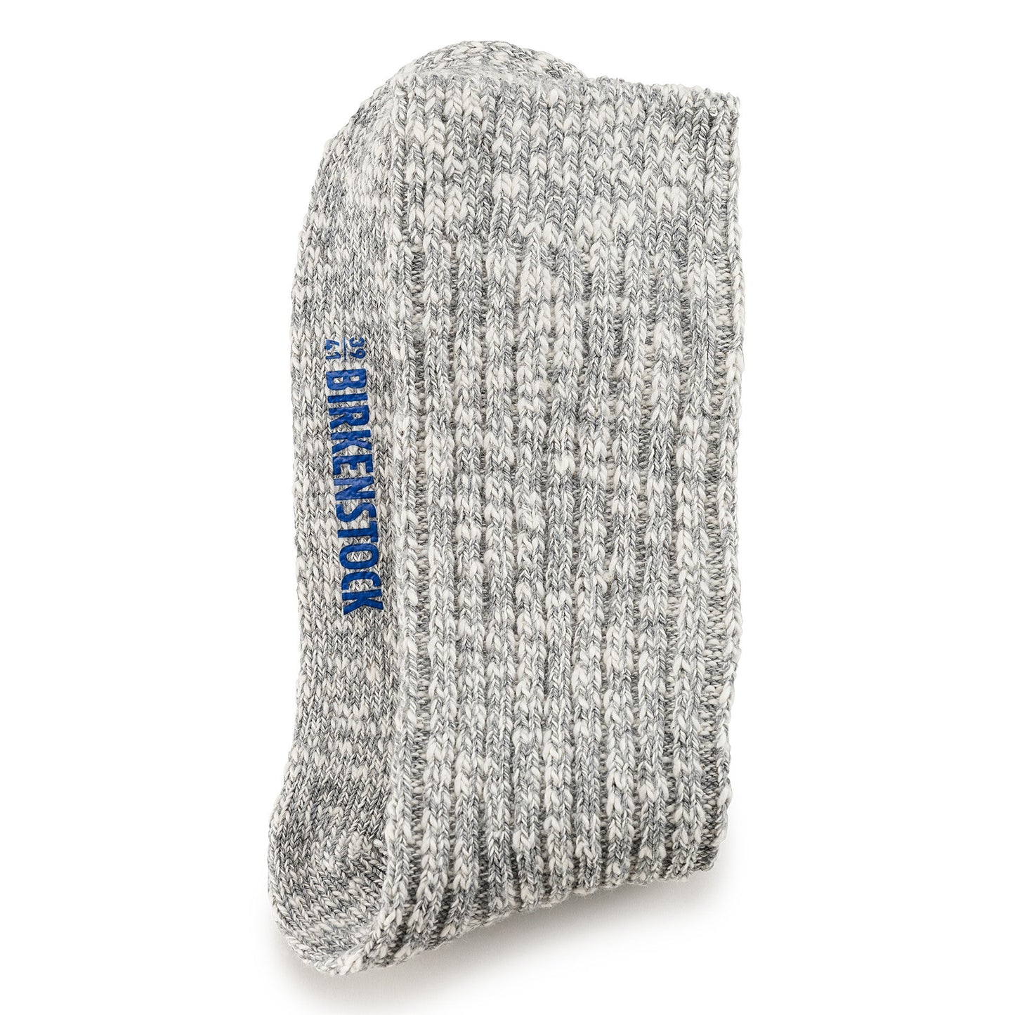 Cotton Slub Sock : Gray/White