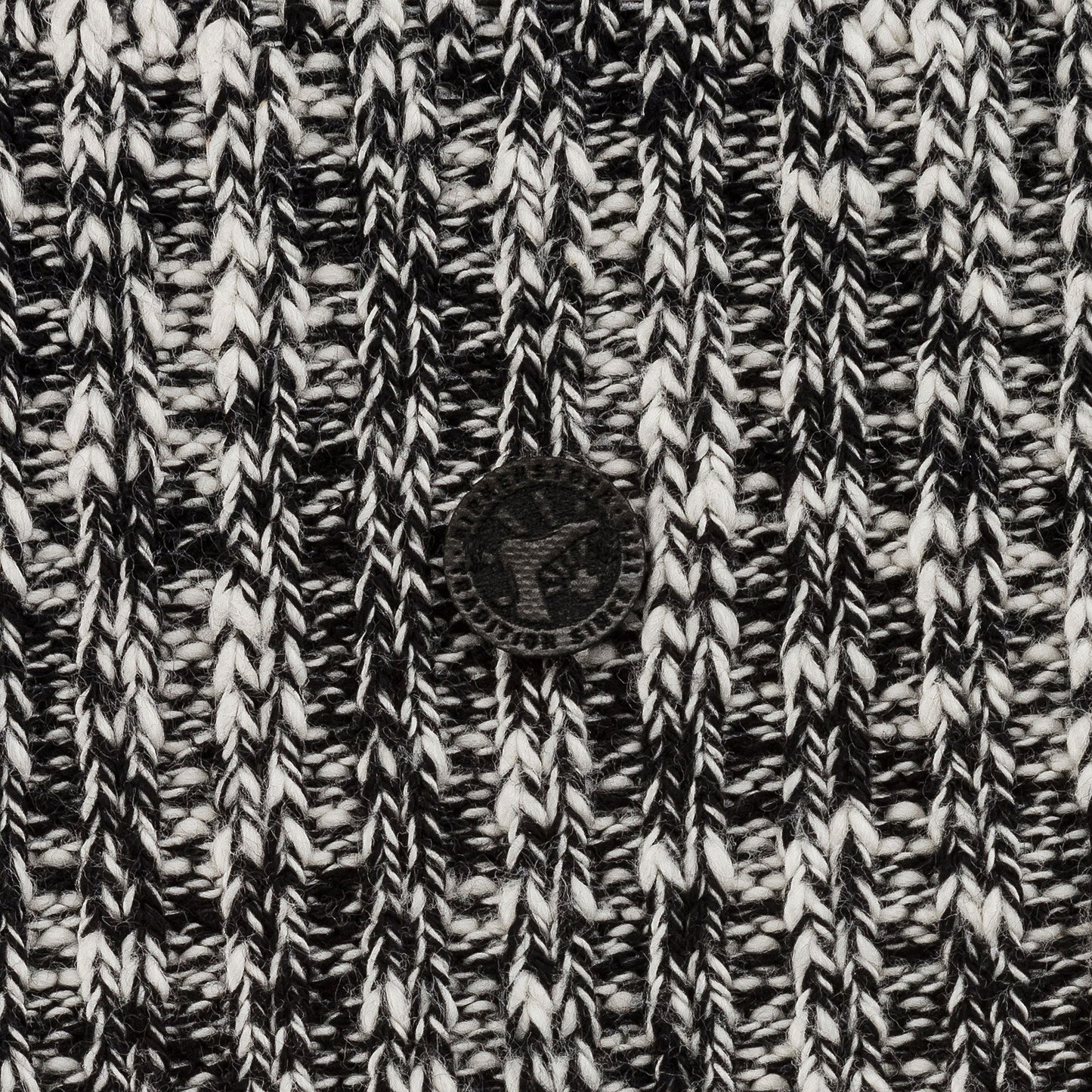 Cotton Slub Sock : Black/Gray