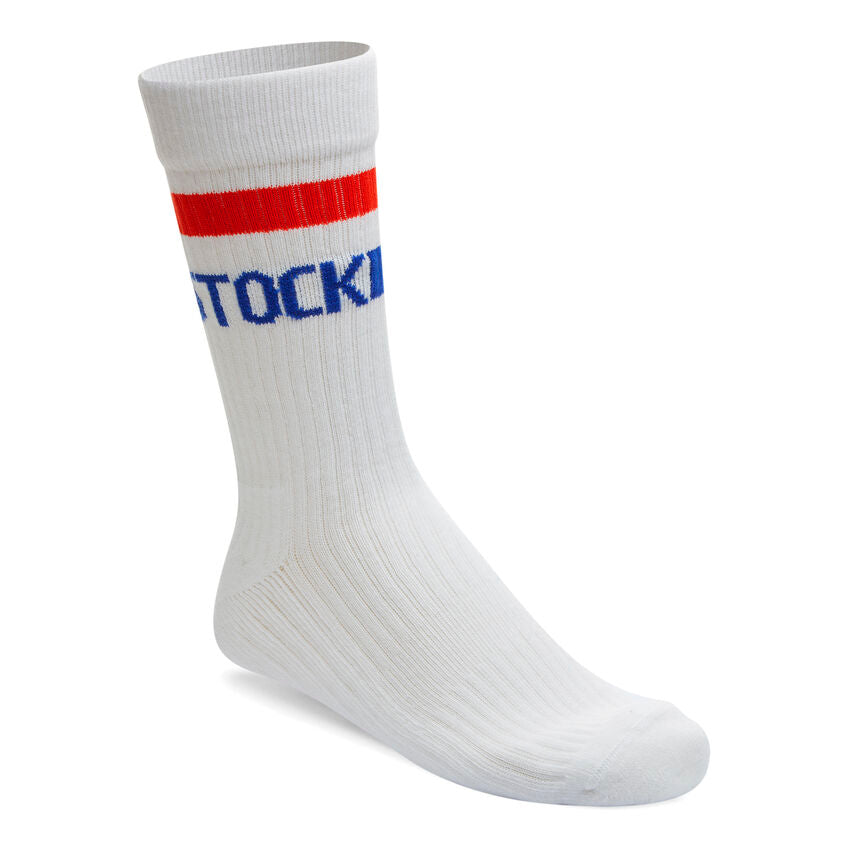 Crew Stripe Sock : White
